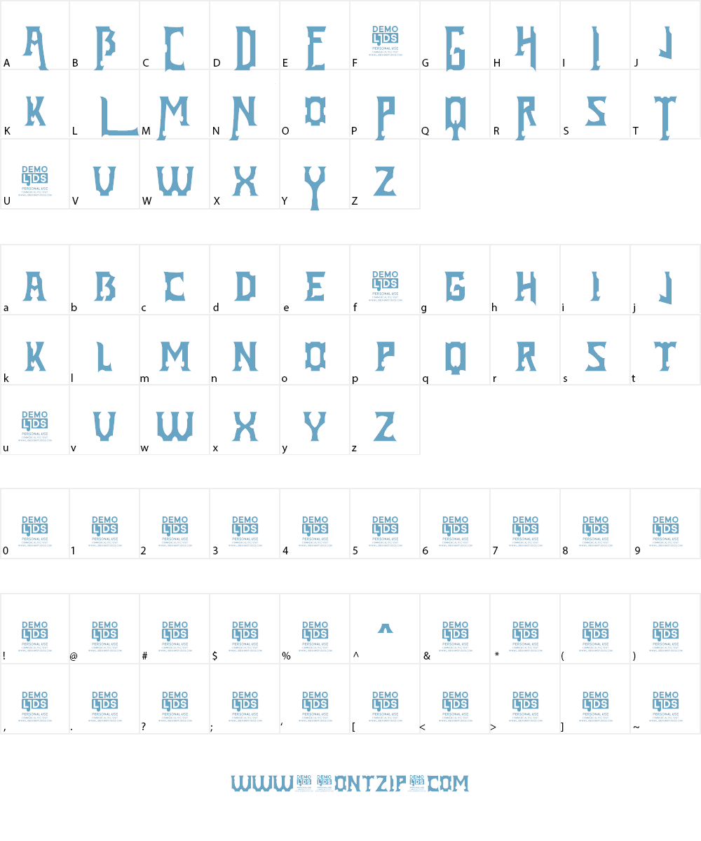 La Nana DEMO Font Character